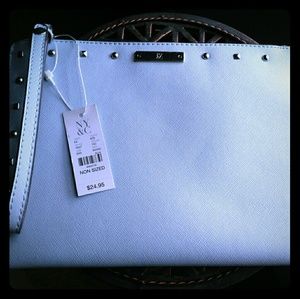 NY&Co New Baby blue wristlet clutch